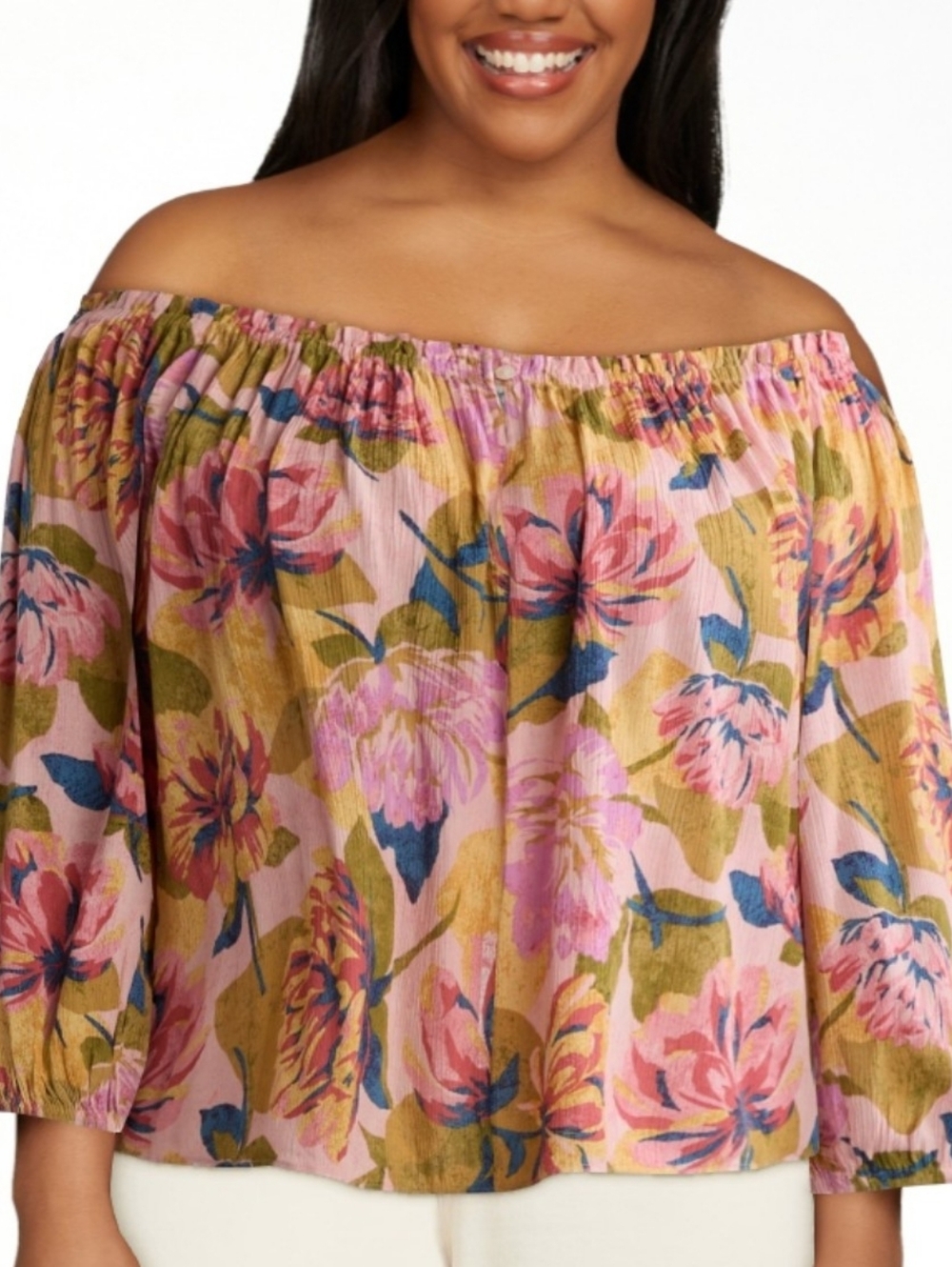 Floral Off-Shoulder Blouse